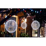Božična dekoracija Komplet 3 LED dekorativni krogel za obešanje in postavitev, LED krogle s 435 LED diodami | Shoptok.si