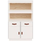  Visoka komoda bijela 67 x 40 x 108 5 cm od masivne borovine | shoptok.hr