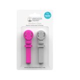  Komplet sponk Matchstick Monkey roza / siv | Shoptok.si