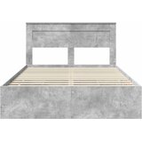  Krevetna konstrukcija s ladicama Betonski sivi 160 x 200 cm | shoptok.hr