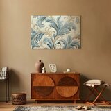  Slika - Baroque Ornaments in Light Cream-Blue Hues 90x60 Premium Print | shoptok.hr