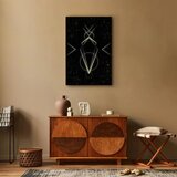  Slika - Symmetry of Shapes (1-part) - Graphic Motif in Black Shade 80x120 Standard | shoptok.hr