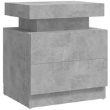 Maison Chic Nočna omarica - Nočna miza betonsko siva 45x35x52 cm inženirski les, (21690464) | Shoptok.si