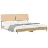  Bračni krevet s uzglavljem Sonoma hrast i krem 200 x 200 cm - Hrast sonoma 200 x 200 cm | shoptok.hr