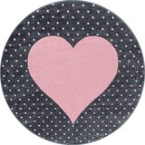Ayyildiz Carpets Rožnata/siva otroška preproga ø 160 cm Bambi – | Shoptok.si