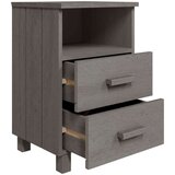  Noćni ormarići HAMAR 2 kom svjetlosivi 40x35x62 cm od borovine | shoptok.hr