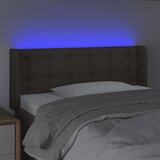  LED uzglavlje smeđesivo 83x16x78/88 cm od tkanine | shoptok.hr