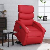 Maison Chic Električni naslanjač - Relax naslanjač s funkcijo vstajanja rdeče umetno usnje, (22061709) | Shoptok.si