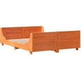  Okvir kreveta bez madraca voštano smeđi 140x190 cm od borovine | shoptok.hr