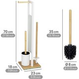 Wenko 26214100 - WC komplet RIVALTA 18x70 cm braon/bela | Eponuda.com
