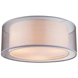 Globo Okrugla stropna svjetiljka Theo (40 W, Ø x V: 400 x 175 mm, Bijela, Siva, E14) | shoptok.hr