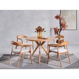 Hanah home lindy - natural natural dining table & chairs set (4 pieces) Cene