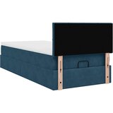  Okvir kreveta s madraca tamnoplavi 100x200cm baršunasti | shoptok.hr