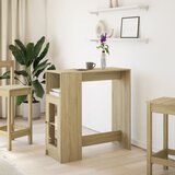  Barski stol s držačima boja hrasta sonome 101x40x103,5cm drveni | shoptok.hr