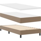  Postelja z vzmetnico Kapučino 90 x 200 cm Umetna koža, (5000125825) | Shoptok.si