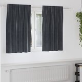 vidaXL Zavjese Tamno sive Poliester 140 x 140 cm Zavjese Pravokutne Cijene