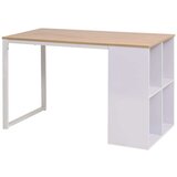 vidaXL pisaći stol 120 x 60 x 75 cm boja hrasta i bijela Cijene