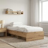  Krevetna konstrukcija s policom Hrast artisan 80 x 200 cm | shoptok.hr