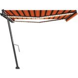  Tenda na ručno uvlačenje LED 400 x 300 cm narančasto-smeđa | shoptok.hr