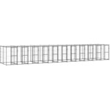 Vanjski kavez za pse s krovom čelični 26,62 m² | shoptok.hr