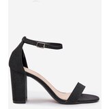 Boto Shiny women's sandals with a heel black Kavina | ePonuda.com