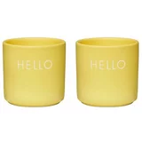 Design Letters Set kozarcev za jajca Yello Hello 2-pack
