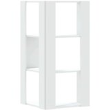  Kutni regal za knjige s 3 razine bijeli 50 x 50 x 102 cm drveni | shoptok.hr