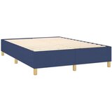  Box spring s madracem LED plavi 140x200 cm od tkanine | shoptok.hr