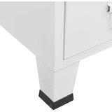 vidaXL industrijska garderobna omara bela 67x35x107 cm jeklo | Shoptok.si