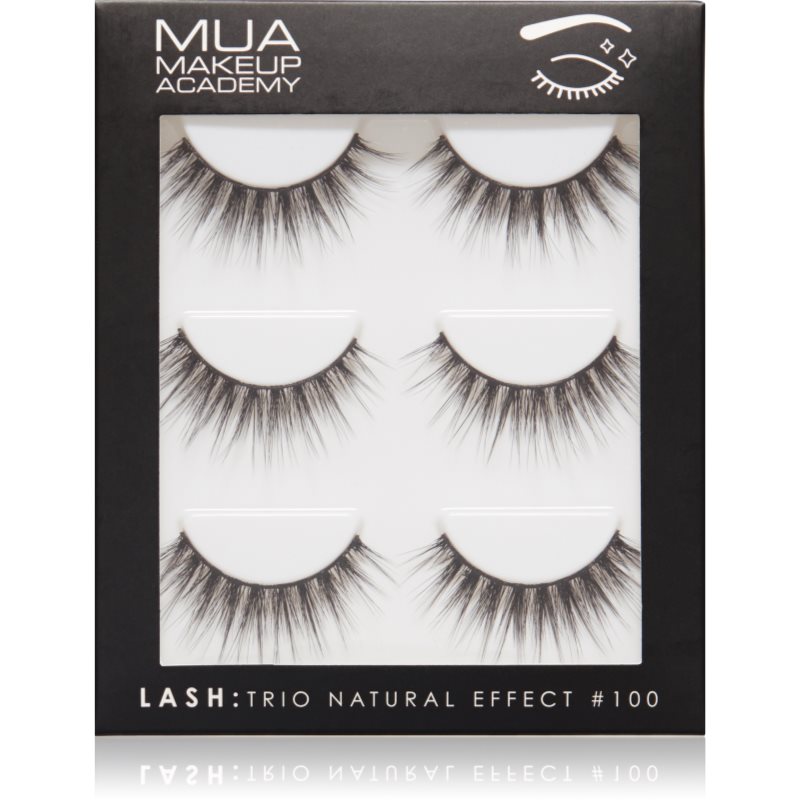 MUA Makeup Academy Lashes Natural Effect umjetne trepavice #100 3 par Cijene