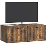 TV Omarica za TV, ki jo lahko montiraš na steno Dimljen hrast, (5000210278) | Shoptok.si