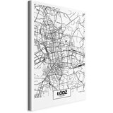  Slika - City Plan: Lodz (1 Part) Vertical 80x120 Na talijanskom platnu | shoptok.hr