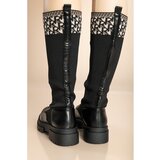 Fenzy Čizme Od Umjetne Kože S Vezicama, U9X24154, Crne | shoptok.hr