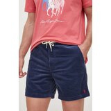 Polo Ralph Lauren Kratke hlače iz rebrastega žameta mornarsko modra barva | Shoptok.si