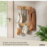 Umbra Tamno smeđa zidna vješalica od masivnog bora 61 cm Picket – | shoptok.hr