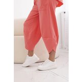 Kesi Włoski Cotton set blouse + trousers apricot | shoptok.hr