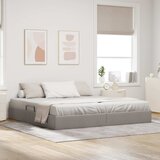  Otomanski krevet s pohranom Sivo-smeđa 200 x 200 cm tkanina | shoptok.hr