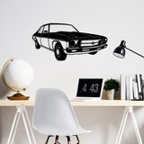 Wallity zidna dekoracija vintage sedan holden kingswood, 60 x 30 cm, crna | ePonuda.com