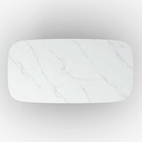 Bessagi Home Jedilna Miza Elenya, Bela, Barva Hrasta, 200x100cm | Shoptok.si