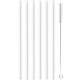 Vialli Design Set od 6 bijelih staklenih slamki dužina 20 cm Cijene