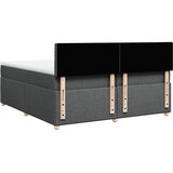  Krevet s oprugama i madracem tamnosivi 200 x 200 cm od tkanine | shoptok.hr