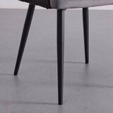 Bessagi Home naslanjač caria, temno siva, žamet | Shoptok.si