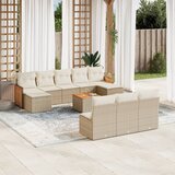 vidaXL 11-dijelni set vrtnih sofa od poliratana s jastucima bež | shoptok.hr