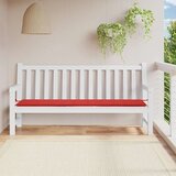  Jastuk za vrtnu klupu crveni 200x50x4 cm od tkanine Oxford | shoptok.hr
