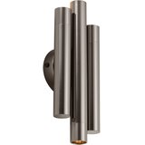 QAZQA Retro wandlamp gunmetal 3-lichts - Pipes Cene