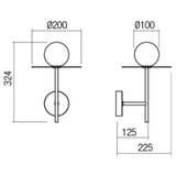  Redo 01-2725 - Zidna lampa PLATO 1xG9/10W/230V zlatna | Eponuda.com