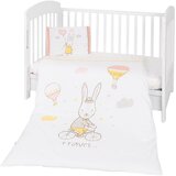 Kikka Boo posteljina sa ogradicom 6 pcs 70/140 Rabbits in Love ( KKB61077 ) | ePonuda.com