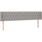  Uzglavlje svjetlosivo 183x16x78/88 cm od tkanine | shoptok.hr