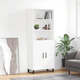  Visoka komoda bijela 69,5x34x180 cm konstruirano drvo | shoptok.hr