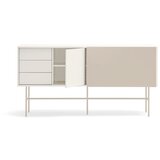 Teulat Bež/krem niska komoda s kliznim vratima 180x91 cm Nube – | shoptok.hr